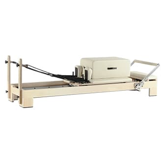 Wood pilates reformer