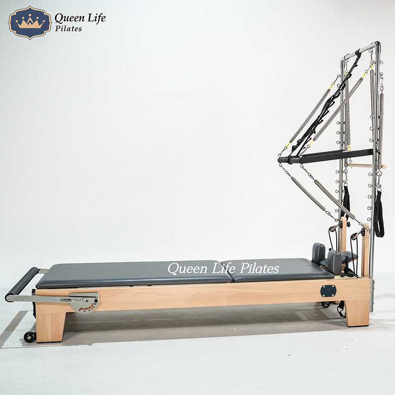 SRP04-1 Maple wood reformer with half trapeze